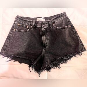 Abercrombie & Fitch Curve Love High Rise 90s Cutoff Short
